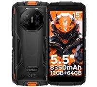 DOOGEE Fire 3 Smartphone Incassable Android 15, Batterie 8350mAh,UNISOC SC9863A Telephone Portable Incassable,5.5"IPS HD+,12Go+64Go/2To,13MP+8MP Téléphone Incassable,IP69K/Widevine L1/Face Unlock/NFC