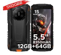 Doogee Smartphone robuste Fire 3 – NFC, 5,5" 64 Go, 3 Go RAM, 8350 mAh, Orange, Android 15