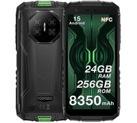 Doogee Fire 3 Ultra Smartphone Robuste 24Go RAM + 256 Go ROM Caméra 16MP 5.5'' 8350mAh Android 15 Double SIM 4G NFC GPS - Vert