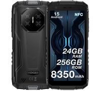 Doogee Fire 3 Ultra Smartphone Robuste 24Go RAM + 256 Go ROM Caméra 16MP 5.5'' 8350mAh Android 15 Double SIM 4G NFC GPS - Noir
