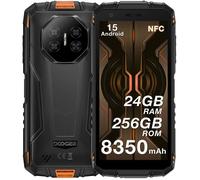 Doogee Fire 3 Ultra Smartphone Robuste 24Go RAM + 256 Go ROM Caméra 16MP 5.5'' 8350mAh Android 15 Double SIM 4G NFC GPS - Orange