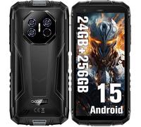 DOOGEE Fire 3 Ultra Telephone Portable Incassable 24Go+256Go 5.5'' 8350mAh Smartphone Robuste Android 15 Dural SIM 4G/NFC Noir