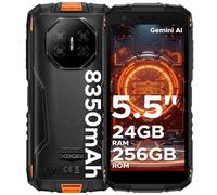DOOGEE Fire 3 Ultra Telephone Portable Incassable,écran HD 5,5 Pouces,24 Go RAM + 256 Go ROM,Smartphone Incassable Android 15,IP68/IP69K/MIL-STD-810H, NFC,Batterie 8350 mAh,Unisoc T7200 Octa-Core