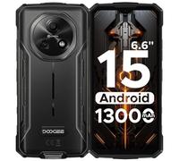 DOOGEE Fire 5 Téléphone Portable Incassable, 13000mAh Telephone Incassable, 6.6''HD+ 90Hz, Smartphone Incassable Android 15, 12Go(3+9)+64Go/2To, Octa Core/Face ID/GPS/NFC/OTG, Gris
