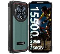 DOOGEE Fire 6 Power Telephone Portable Incassable - 15500mAh, 20Go + 256Go Téléphone Portable, 6,56, 50MP Téléphones Android 14, Triple SIM 4G Smartphone, Lampe Poche/IP68/69K/NFC/GPS