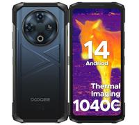 DOOGEE FIRE 6 Telephone Portable Incassable 16Go+256Go,6.56"" Écran 10400mAh Étanche Smartphone Android 14 -Imagerie thermique- Bleu