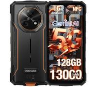 Doogee Fire 7 Smartphone 5G Robuste 128 Go Caméra 64MP 6.6'' écran 13000mAh Téléphone Portable Incassable Double SIM NFC GPS Orange