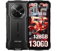 Doogee Fire 7 Smartphone 5G Robuste 36Go + 128Go Caméra 64MP 6.6'' 13000mAh Téléphone Portable Incassable Double SIM NFC GPS Noir