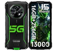 DOOGEE Fire 7 Telephone Incassable 5G Android 15, 16Go+256Go/2To,13000mAh Samrtphone Incassable, 6.6" IPS Display, 64MP+16MP, Telephone de Chantier, IP68/NFC/OTG, Triple Card Slot/Gemini AI Antichoc