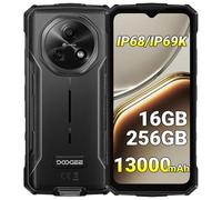 DOOGEE Fire 7 Téléphone Portable Incassable 5G, Batterie 13000mAh, 16Go+256Go/2To, Android 15 Smartphone Incassable, Caméra 64MP, 6,6" HD+ 90Hz, Fingerprint/Dual SIM/NFC/GPS