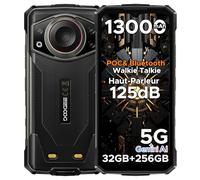 DOOGEE Fire 7 Ultra Telephone Portable Incassable 5G, Fonction POC/Talkie Direct/PTT/SOS, Smartphone Incassable Connecteur M6, 13000mA/33W, 32Go+256Go,64MP+16MP, Octa Core/Fingerprint/Face ID/NFC,Gris