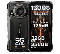 DOOGEE Fire 7 Ultra Telephone Portable Incassable 5G, Smartphone Interphone Bluetooth SOS/NFC, 6.72 ""FHD 120 Hz, 32Go+256Go - Gris