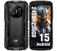 DOOGEE Fire3 Ultra Smartphone Incassable Android 15, 24Go + 256Go /2TB, 8250mAh Telephone Incassable, 16MP+20MP Night Vision, 5.5" IPS Display Telephone de Chantier, Fingerprint/Face Unlock/IP68/NFC