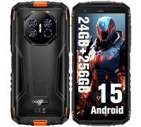 DOOGEE Fire3 Ultra Smartphone Incassable Android 15, 24Go + 256Go /2TB, 8350mAh Telephone Incassable, 16MP+20MP Night Vision, 5.5" IPS Display Telephone de Chantier, Fingerprint/Face Unlock/IP68/NFC