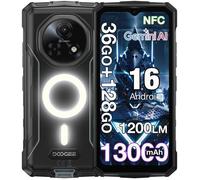 Doogee Fire5 Ultra Smartphone 36Go + 128Go 6.6'' 13000mAh Caméra 48MP Téléphone portable Incassable Double SIM 4G NFC GPS - Noir