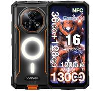 Doogee Fire5 Ultra Smartphone 36Go + 128Go 6.6'' 13000mAh Caméra 48MP Téléphone portable Incassable Double SIM 4G NFC GPS - Orange