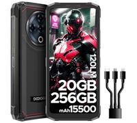 DOOGEE Fire6 Power Telephone Portable Incassable 15500mAh/33W【2025】, 20+256GB, Lampe de Poche, Android 14 Smartphone Incassable, 50MP AI Caméra, 6,56” IPS, NFC/Face ID/OTG/3 Fentes pour Cartes