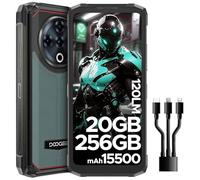 DOOGEE Fire6 Power Telephone Portable Incassable 15500mAh/33W【2025】, 20+256GB, Lampe de Poche, Android 14 Smartphone Incassable, 50MP AI Caméra, 6,56” IPS, NFC/Face ID/OTG/3 Fentes pour Cartes