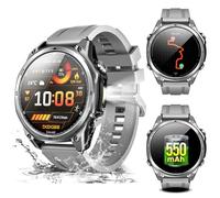 DOOGEE Military Smart Watch for Men, 5ATM Dual-Band GPS Tactical Watch Android and iPhone, 1,43'' AMOLED Screen, 170+ Sports Modes, Answer/Make Calls/18 Days Battery/LED Flashlight/Compass/2 Straps