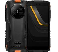 DOOGEE Mini Smartphone Incassable Fire 3 Pro, 5,5" HD+, Format Compact+Prise en Main Facile, 16Go+128Go, Batterie Longue Durée 8350mAh, IA Gemini, 16MP+8MP, Téléphone Renforcé IP68, GPS NFC Orange