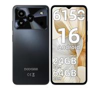DOOGEE Note 56 Android 16 Telephone Portable Pas Cher, 6150mAh, 24GO+64GO/2TO Smartphone Pas Cher, 6.56" HD+ 90Hz Téléphone Portable, 8MP+5MP, Telephone 4G Dual SIM/Face ID/OTG/GPS/8.45mm/3.5mm Jack