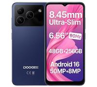 DOOGEE Note 56 Plus Android 16 Téléphone Portable Déverrouillé, Design Fin et Élégant, 48GB+256GB, 6.56" 90Hz Écran, 4G Smartphone, 50MP AI, Batterie 6150mAh, Dual SIM, Widevine L1, GPS NFC Violet