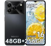 DOOGEE Note 56 Plus Téléphone Portable Andriod 16,48GO+256GO/TF 2TO Smartphone Pas Cher,6.56""HD+ IPS Écran,6150mAh Telephone,Noir