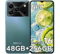 DOOGEE Note 56 Plus Téléphone Portable Andriod 16,48GO+256GO/TF 2TO Smartphone Pas Cher,6.56" HD+ IPS Écran,6150mAh Octa Core Telephone,50MP+8MP,Dual SIM/NFC/GPS/OTG/Face ID/Prise Casque 3.5mm