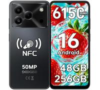 DOOGEE Note 56 Plus Téléphone Portable Andriod 16,48GO+256GO/TF 2TO Smartphone Pas Cher,6.56" HD+ IPS Écran,6150mAh Octa Core Telephone,50MP+8MP,Dual SIM/NFC/GPS/OTG/Face ID/Prise Casque 3.5mm