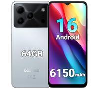 DOOGEE Note 56 Smartphone Pas Cher Android 16, 6150mAh Téléphone Portable, Écran 6.56" HD+ 90Hz, 24Go+64Go/TF 2To, Octa Core, 4G Dual SIM, Face ID/GPS/OTG