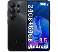 DOOGEE NOTE 56 X Smartphone 6.56"" 24Go(3+21) + 64 Go/jusqu'à 2To 6150mAh Android 16 8MP Téléphone portable 4G Double Sim GPS - Noir