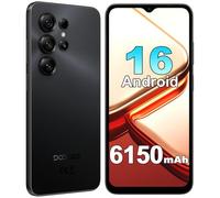 DOOGEE Note 56X Smartphone Android 16 Débloqué, 8,45 mm Ultra Mince et Léger, 24Go+64Go, 6,56" Écran IPS 90Hz, Téléphone Portable 4G, Caméra 8MP+5MP, Batterie 6150mAh, Double SIM, 3,5mm, GPS Noir