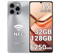 DOOGEE Note 58 Smartphone Débloqué 4G, Android 15, Batterie 6250mAh, 32Go RAM+ 128Go ROM, Écran 6.75” 90Hz, Téléphone Portable, Caméra AI 16MP, NFC, Dual SIM, Face ID