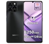 DOOGEE Note 58 Smartphone Débloqué 4G, Android 15, Batterie 6250mAh, 32Go RAM+ 128Go ROM, Écran 6.75” 90Hz, Téléphone Portable avec NFC, Caméra AI 16MP, Dual SIM, Face ID