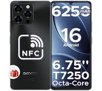 DOOGEE Note 58 Smartphone Pas Cher Android 16,32 Go (8 Go RAM)+128 Go ROM/TF 2TB Telephone Portable Pas Cher,6250mAh Telephone,Unisoc T7250 Smartphone,6.75" HD,16MP+8MP,NFC/Widevine L1/4G SIM/Face ID