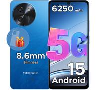 Doogee Smartphone Note 59 5G – Android 15, NFC, écran 6,75" Unisoc T820, 8/128 Go, 6250 mAh Noir