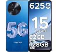 DOOGEE Note 59 Smartphone 5G Android 15, 32GB RAM+128GB ROM/TF 2TB, 6.75'' HD 120Hz Telephone Portable, Unisoc T8200, Batterie 6250mAh, Ultra-mince 8,6 mm, Caméra 16MP 4K, NFC/Widevine L1/Face ID-Bleu