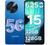 DOOGEE Note 59 Smartphone Android 15,32Go+128Go/TF 2To,16MP 6250mAh,6.75"" HD 120 Hz Telephone Portable SIM 5G NFC/Face ID-Bleu