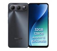 Doogee Note 60 Smartphone - 32Go (3+29) RAM/ 128Go ROM - 6.56"" - 6150mAh - Android 16 - 13MP - Téléphone 4G NFC GPS - Noir