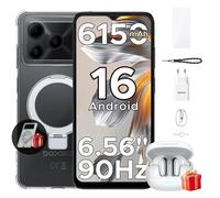 DOOGEE Note56 Android 16 Smartphone Pas Cher, 6150mAh Telephone 6.56""HD+ 90Hz 24Go+64Go/TF 2To, Avec des écouteurs Bluetooth