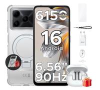 DOOGEE Note56 Android 16 Smartphone Pas Cher, 6150mAh Telephone 6.56""HD+ 90Hz 24Go+64Go/TF 2To, Avec des écouteurs Bluetooth