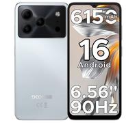 DOOGEE Note56 Android 16 Smartphone Pas Cher, 6150mAh Telephone Portable 6.56""HD+ 90Hz 24Go+64Go/TF 2To, Débloqué 4G OTG,Blanc