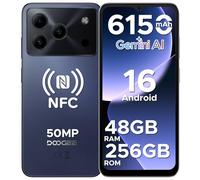 DOOGEE NOTE56 Plus Android 16 Telephone Portable, 48Go+256Go/2TB, Smartphone Pas Cher, 50MP+8MP,Smartphone Octa Core 6.56" HD+ 90Hz, 6150mAh, Débloqué 4G Dual SIM, Fingerprint/Face ID/NFC/OTG, Violet