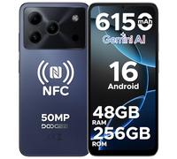 DOOGEE NOTE56 Plus Android 16 Telephone Portable, 48Go+256Go/2TB, Smartphone Pas Cher, 50MP+8MP,Smartphone Octa Core 6.56" HD+ 90Hz, 6150mAh, Débloqué 4G Dual SIM, Fingerprint/Face ID/NFC/OTG, Violet