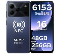 DOOGEE Note56 Plus Smartphone Android 16 48GB + 256GB 6150mAh grande batterie 6.56 ''90Hz affichage UNISOC T7225 50MP caméra NFC 6 Go 256 Go VERT