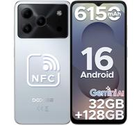 DOOGEE Note56 Pro Android 16 Smartphone Pas Cher, 6150mAh 32Go+128GoTelephone Portable 13MP+8MP Écran 6.56" HD+/90Hz, TF 2To Débloqué 4G Dual SIM, Octa Core, Face ID/OTG