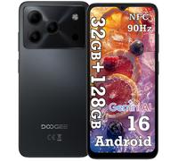 DOOGEE Note56 Pro Smartphone 6.56"" 36Go(4+32) + 128Go/jusqu'à 2To 6150mAh Android 16 13MP Téléphone 4G Double SIM NFC GPS - Noir