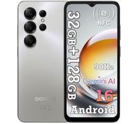 DOOGEE NOTE56 X Pro Smartphone 6.56"" 36Go(4+32) + 128Go/jusqu'à 2To 6150mAh Android 16 13MP Téléphone 4G Double Sim NFC GPS - Gris