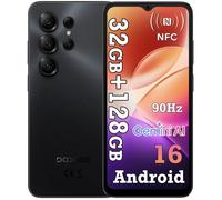 DOOGEE NOTE56 X Pro Smartphone 6.56"" 36Go(4+32) + 128Go/jusqu'à 2To 6150mAh Android 16 13MP Téléphone 4G Double Sim NFC GPS - Noir