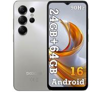 DOOGEE NOTE56 X Smartphone 6.56"" 24Go(3+21) + 64 Go/jusqu'à 2To 6150mAh Android 16 8MP Téléphone portable 4G Double Sim GPS - Gris